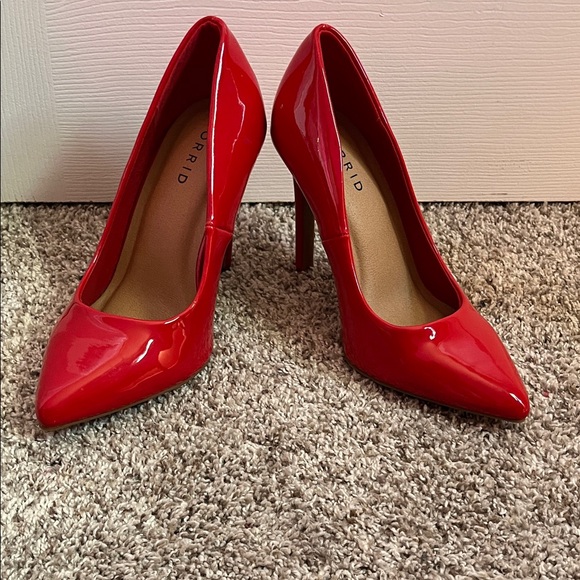 Torrid Glossy Red Heels - Picture 1 of 9